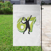 Funny Gen Z Alpha Gift Garden Flag Six Seven Meme Tennis Lover - Wonder Print Shop