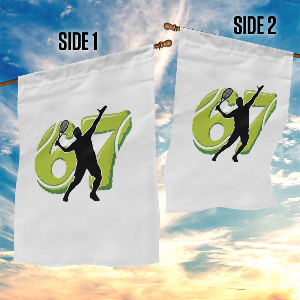 Funny Gen Z Alpha Gift Garden Flag Six Seven Meme Tennis Lover - Wonder Print Shop