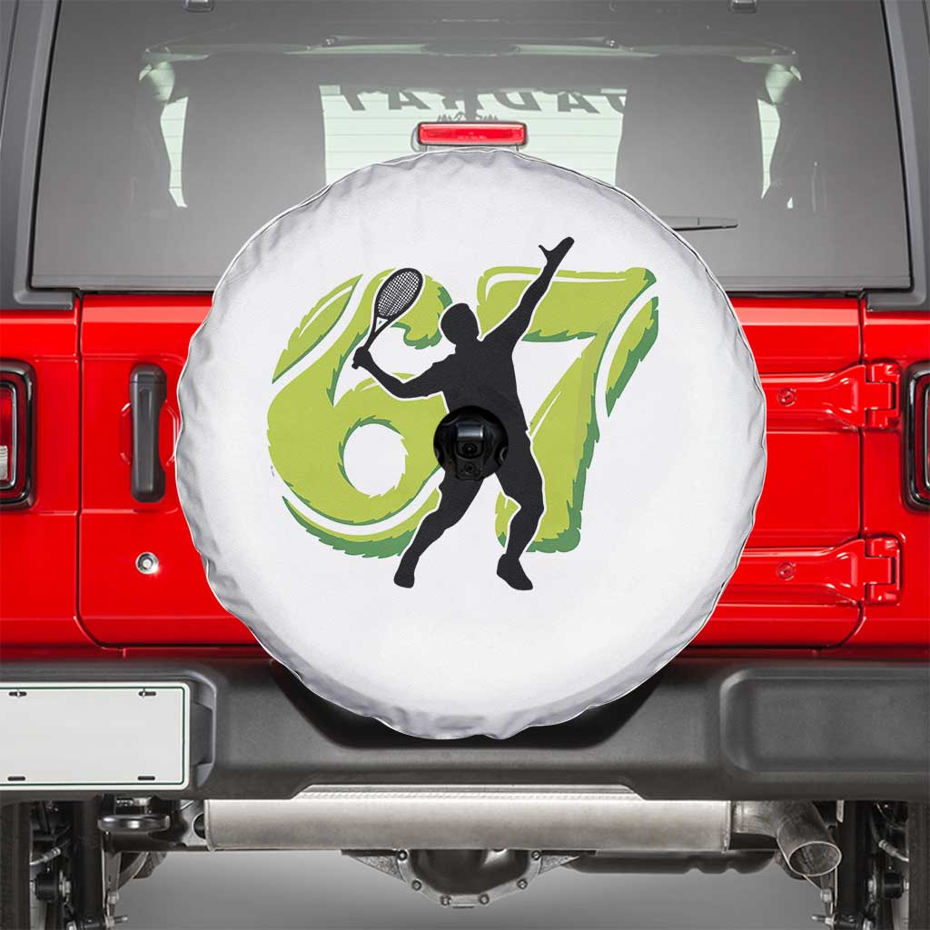 Funny Gen Z Alpha Gift Spare Tire Cover Six Seven Meme Tennis Lover - Wonder Print Shop