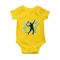Funny Gen Z Alpha Gift Baby Onesie Six Seven Meme Tennis Lover - Wonder Print Shop