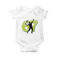 Funny Gen Z Alpha Gift Baby Onesie Six Seven Meme Tennis Lover - Wonder Print Shop