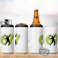 Funny Gen Z Alpha Gift 4 in 1 Can Cooler Tumbler Six Seven Meme Tennis Lover - Wonder Print Shop