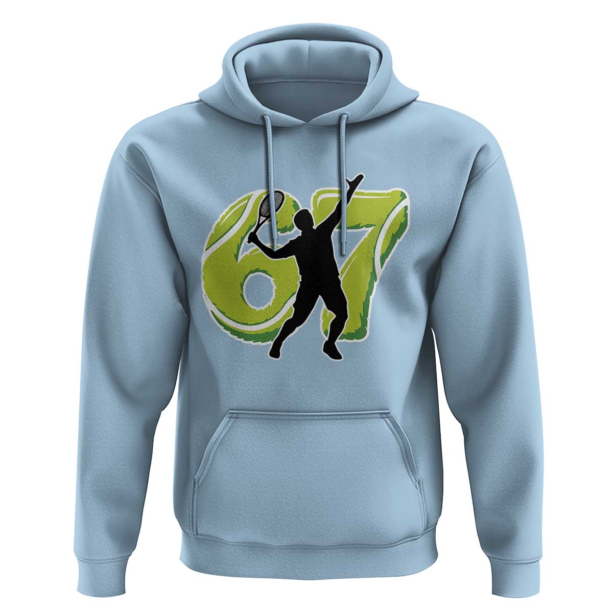 Funny Gen Z Alpha Gift Hoodie Six Seven Meme Tennis Lover - Wonder Print Shop