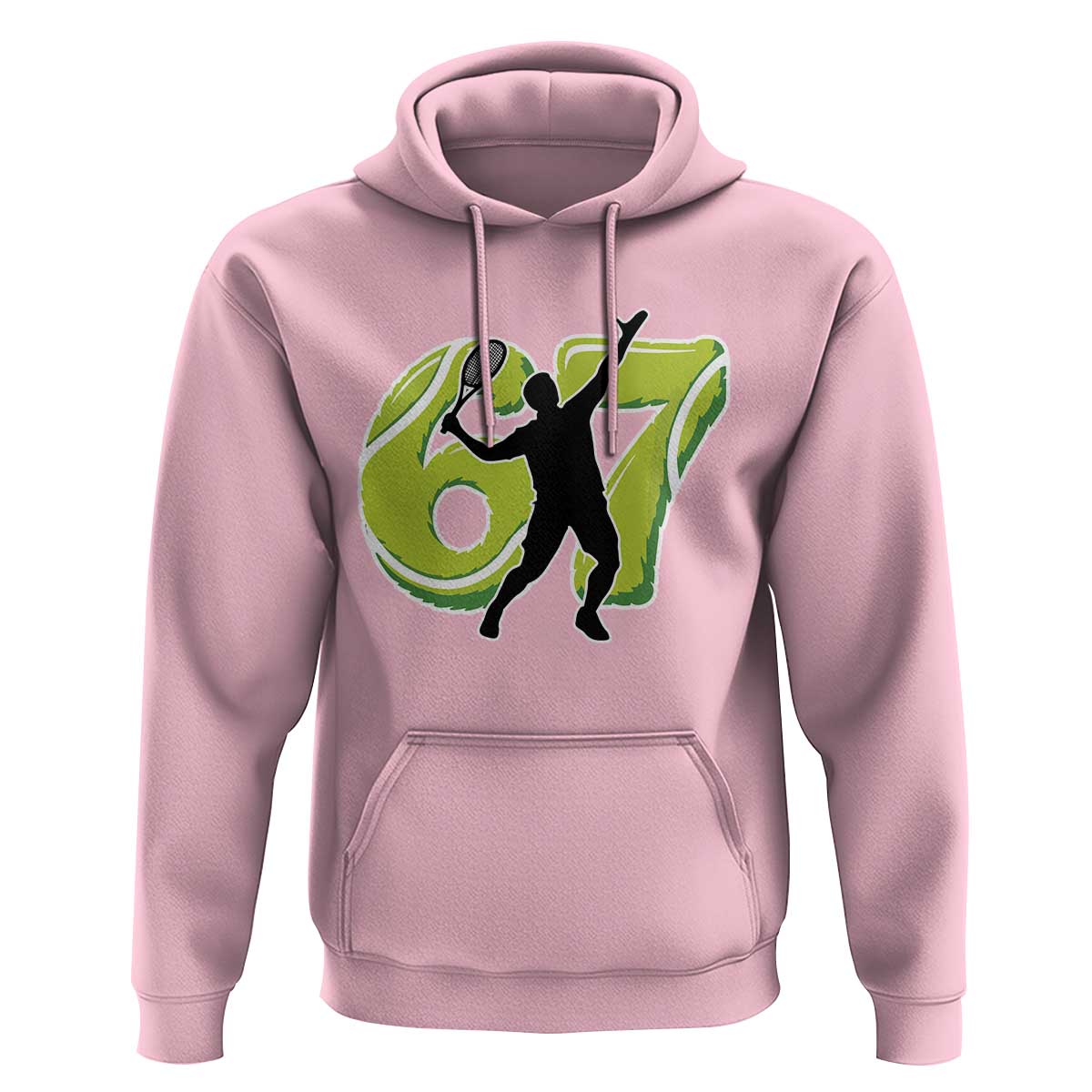 Funny Gen Z Alpha Gift Hoodie Six Seven Meme Tennis Lover - Wonder Print Shop