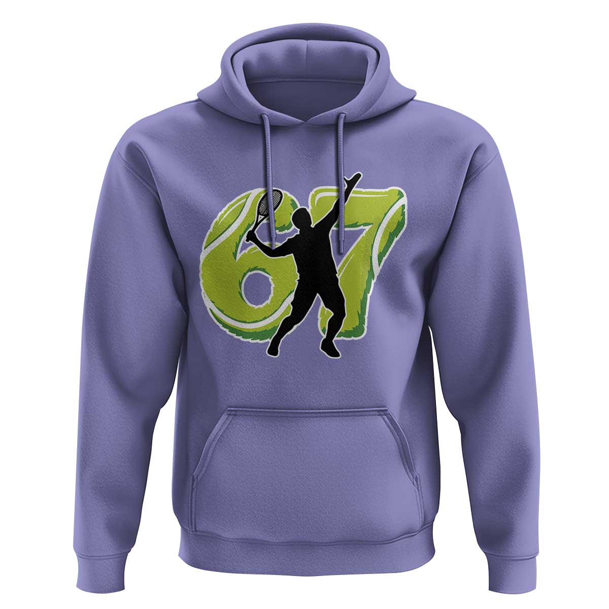 Funny Gen Z Alpha Gift Hoodie Six Seven Meme Tennis Lover - Wonder Print Shop
