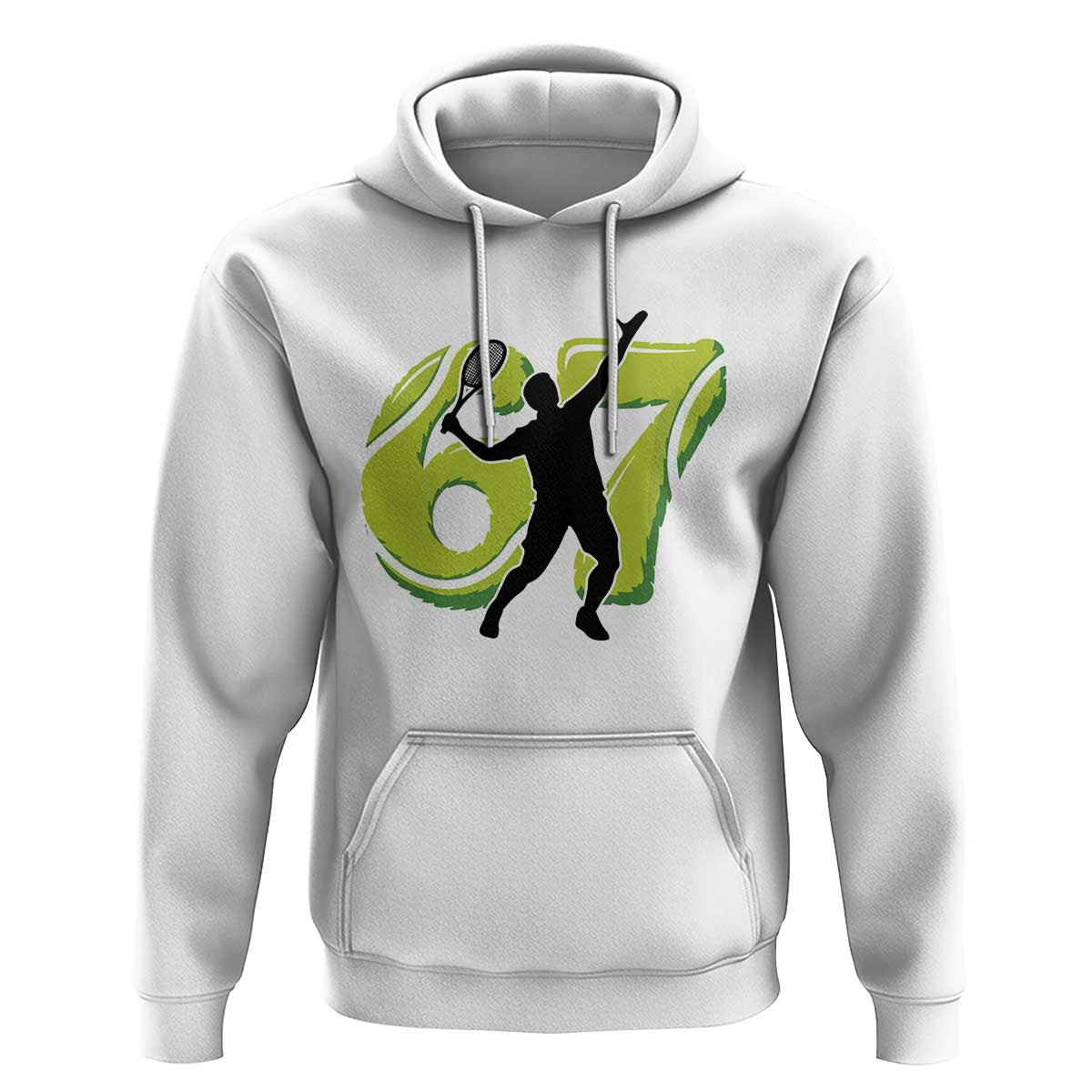 Funny Gen Z Alpha Gift Hoodie Six Seven Meme Tennis Lover - Wonder Print Shop