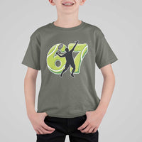 Funny Gen Z Alpha Gift T Shirt For Kid Six Seven Meme Tennis Lover - Wonder Print Shop