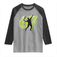Funny Gen Z Alpha Gift Raglan Shirt Six Seven Meme Tennis Lover - Wonder Print Shop