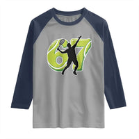 Funny Gen Z Alpha Gift Raglan Shirt Six Seven Meme Tennis Lover - Wonder Print Shop