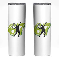 Funny Gen Z Alpha Gift Skinny Tumbler Six Seven Meme Tennis Lover - Wonder Print Shop
