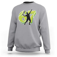 Funny Gen Z Alpha Gift Sweatshirt Six Seven Meme Tennis Lover - Wonder Print Shop