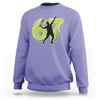 Funny Gen Z Alpha Gift Sweatshirt Six Seven Meme Tennis Lover - Wonder Print Shop