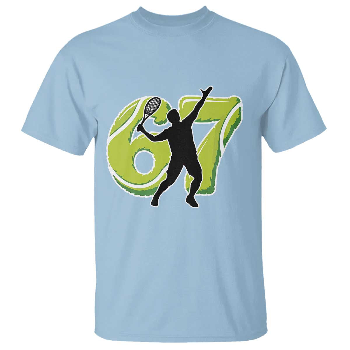 Funny Gen Z Alpha Gift T Shirt Six Seven Meme Tennis Lover - Wonder Print Shop