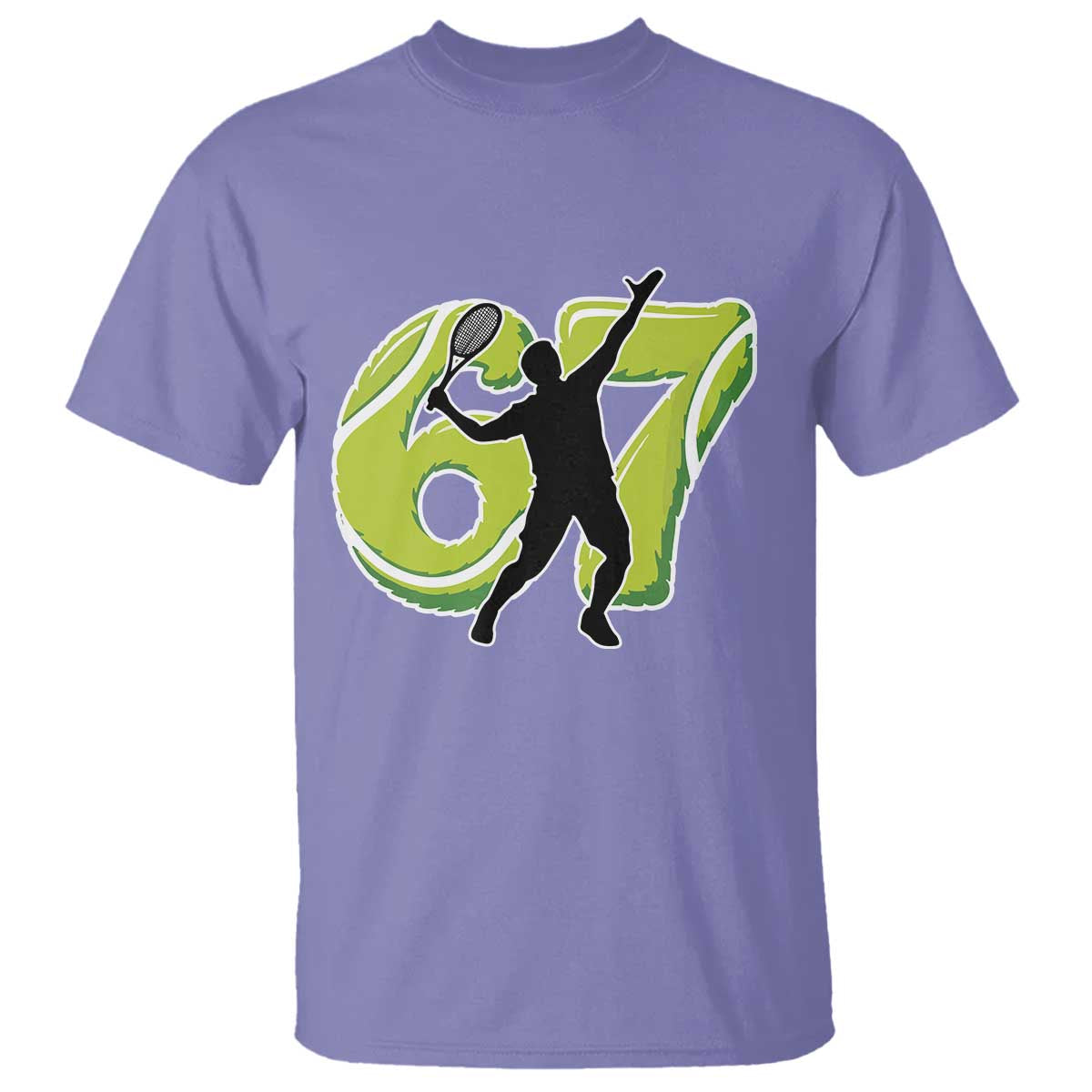 Funny Gen Z Alpha Gift T Shirt Six Seven Meme Tennis Lover - Wonder Print Shop