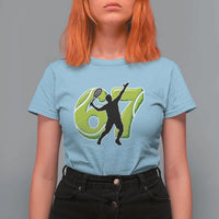 Funny Gen Z Alpha Gift T Shirt For Women Six Seven Meme Tennis Lover - Wonder Print Shop