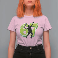Funny Gen Z Alpha Gift T Shirt For Women Six Seven Meme Tennis Lover - Wonder Print Shop