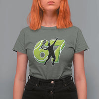 Funny Gen Z Alpha Gift T Shirt For Women Six Seven Meme Tennis Lover - Wonder Print Shop