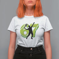Funny Gen Z Alpha Gift T Shirt For Women Six Seven Meme Tennis Lover - Wonder Print Shop