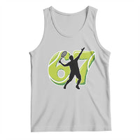Funny Gen Z Alpha Gift Tank Top Six Seven Meme Tennis Lover - Wonder Print Shop