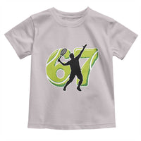 Funny Gen Z Alpha Gift Toddler T Shirt Six Seven Meme Tennis Lover - Wonder Print Shop