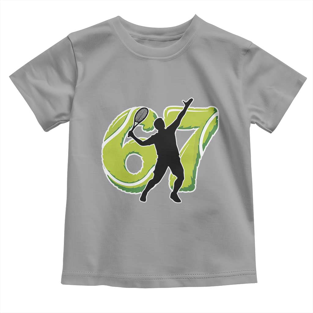 Funny Gen Z Alpha Gift Toddler T Shirt Six Seven Meme Tennis Lover - Wonder Print Shop