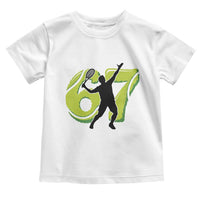 Funny Gen Z Alpha Gift Toddler T Shirt Six Seven Meme Tennis Lover - Wonder Print Shop
