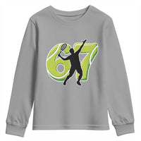 Funny Gen Z Alpha Gift Youth Sweatshirt Six Seven Meme Tennis Lover - Wonder Print Shop