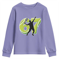 Funny Gen Z Alpha Gift Youth Sweatshirt Six Seven Meme Tennis Lover - Wonder Print Shop