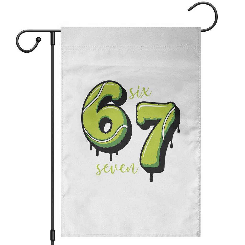 Six Seven Meme Tennis Lover Garden Flag Gen Alpha Slang Gift - Wonder Print Shop