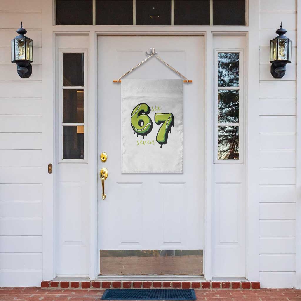 Six Seven Meme Tennis Lover Garden Flag Gen Alpha Slang Gift - Wonder Print Shop