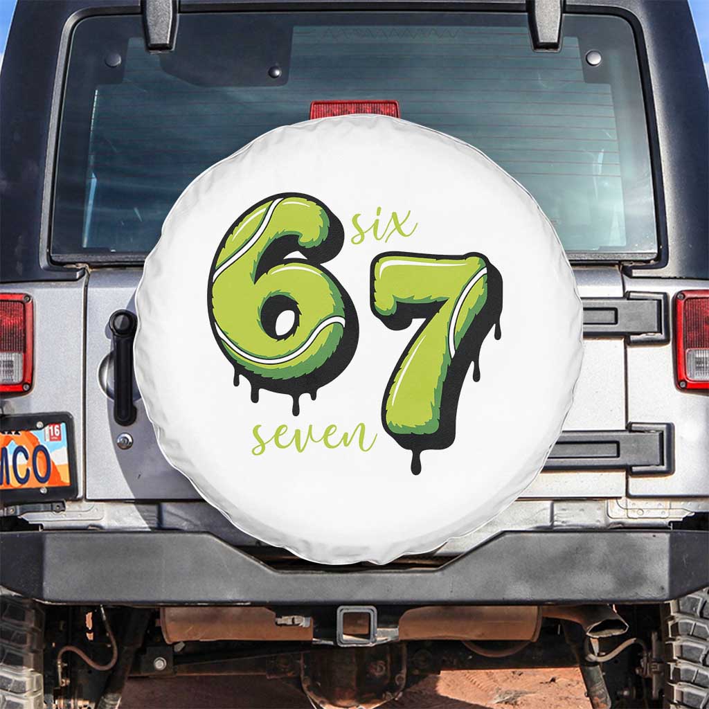 Six Seven Meme Tennis Lover Spare Tire Cover Gen Alpha Slang Gift - Wonder Print Shop