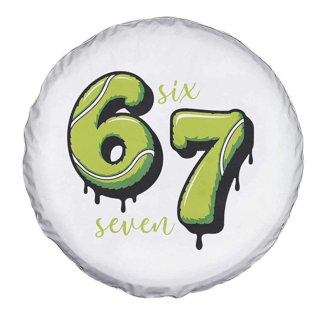 Six Seven Meme Tennis Lover Spare Tire Cover Gen Alpha Slang Gift - Wonder Print Shop