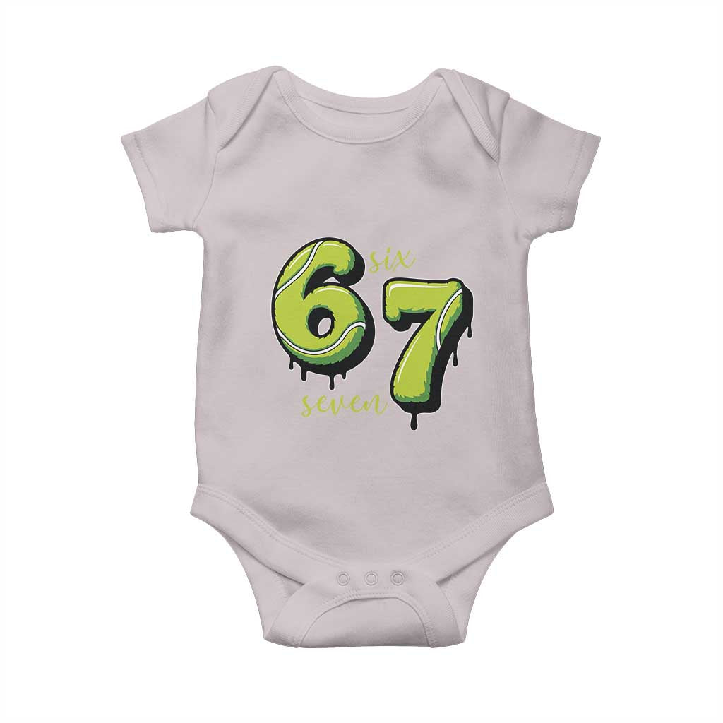 Six Seven Meme Tennis Lover Baby Onesie Gen Alpha Slang Gift - Wonder Print Shop