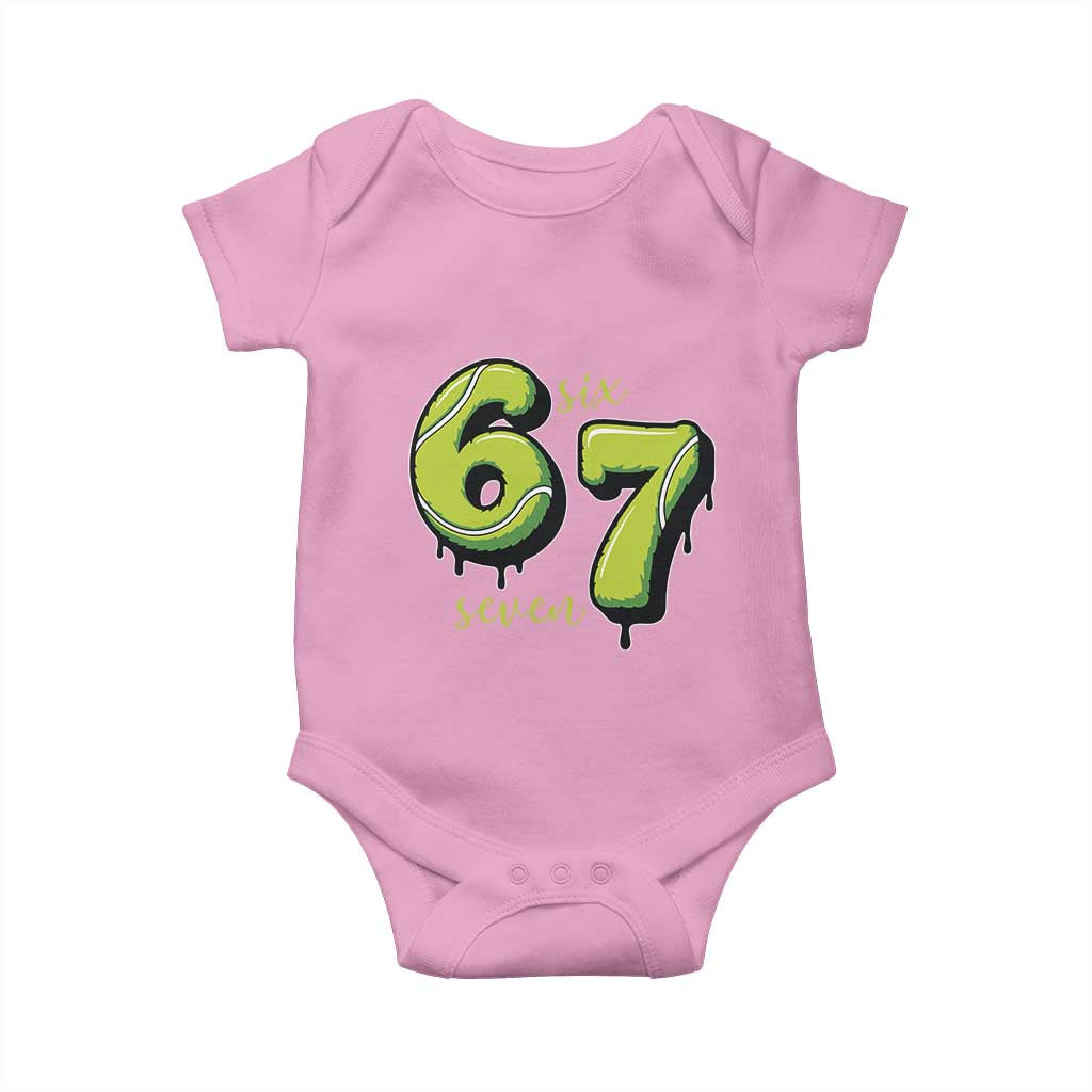 Six Seven Meme Tennis Lover Baby Onesie Gen Alpha Slang Gift - Wonder Print Shop