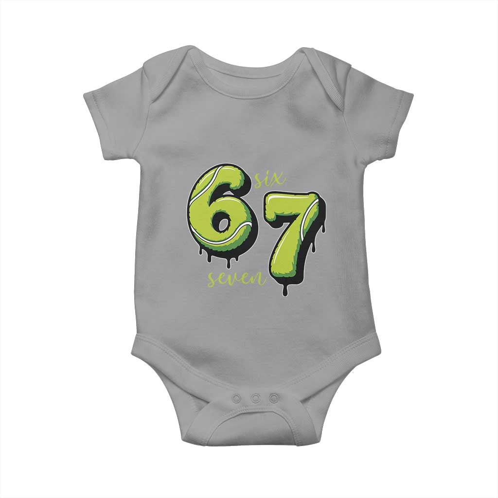 Six Seven Meme Tennis Lover Baby Onesie Gen Alpha Slang Gift - Wonder Print Shop