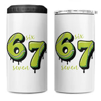Six Seven Meme Tennis Lover 4 in 1 Can Cooler Tumbler Gen Alpha Slang Gift - Wonder Print Shop