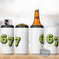 Six Seven Meme Tennis Lover 4 in 1 Can Cooler Tumbler Gen Alpha Slang Gift - Wonder Print Shop