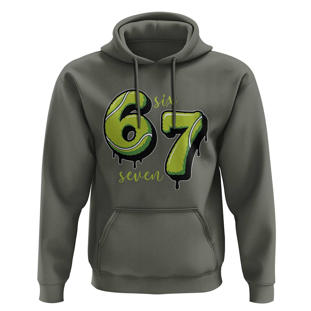 Six Seven Meme Tennis Lover Hoodie Gen Alpha Slang Gift - Wonder Print Shop