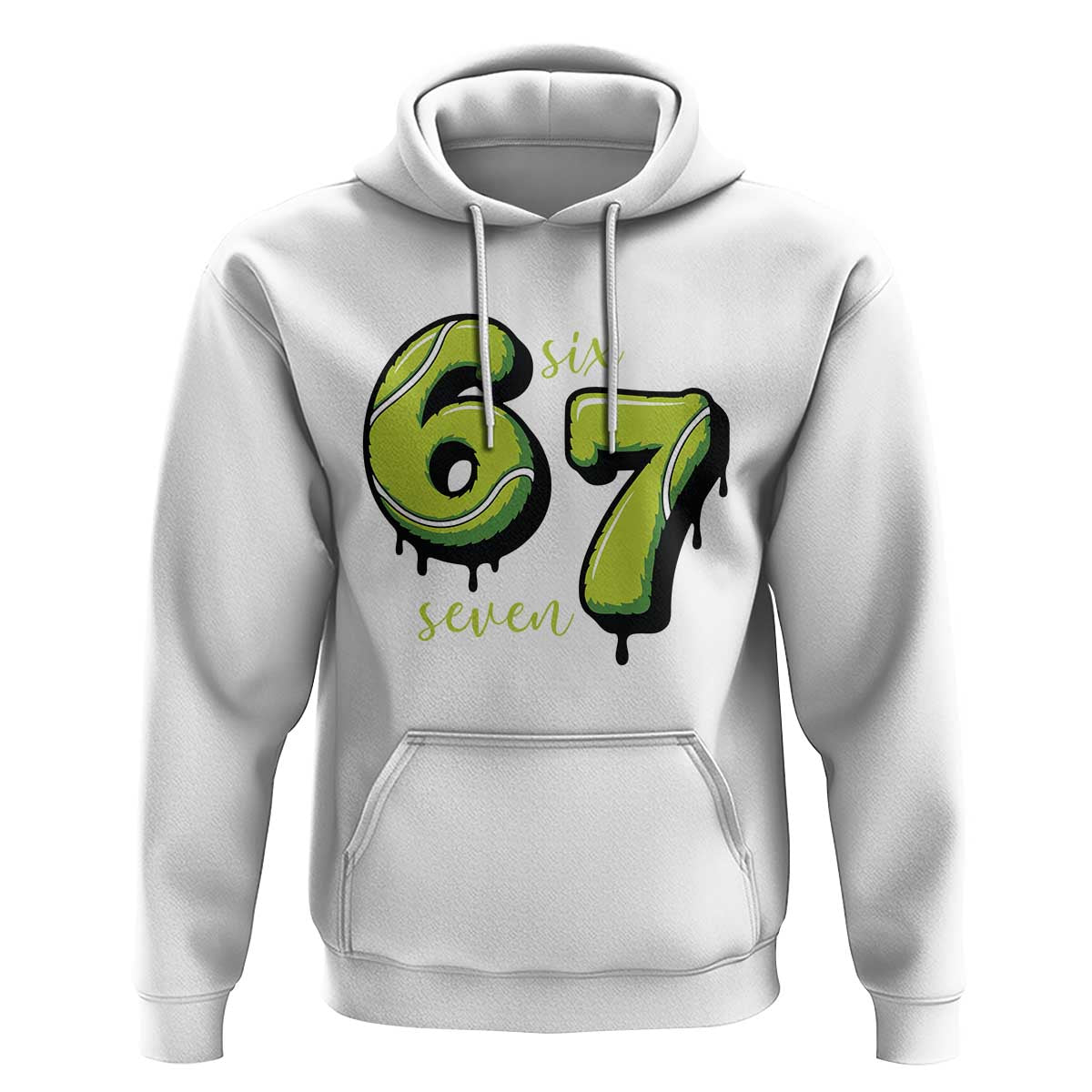 Six Seven Meme Tennis Lover Hoodie Gen Alpha Slang Gift - Wonder Print Shop