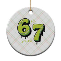 Six Seven Meme Tennis Lover Ceramic Ornament Gen Alpha Slang Gift - Wonder Print Shop