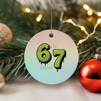 Six Seven Meme Tennis Lover Ceramic Ornament Gen Alpha Slang Gift - Wonder Print Shop