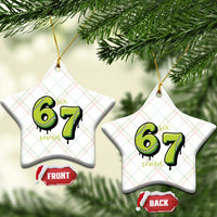 Six Seven Meme Tennis Lover Ceramic Ornament Gen Alpha Slang Gift - Wonder Print Shop