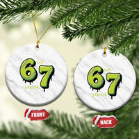 Six Seven Meme Tennis Lover Ceramic Ornament Gen Alpha Slang Gift - Wonder Print Shop
