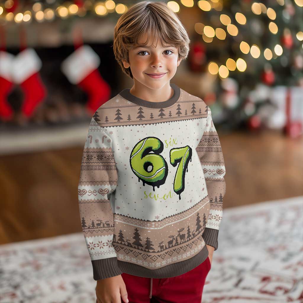 Six Seven Meme Tennis Lover Ugly Christmas Sweater Gen Alpha Slang Gift - Wonder Print Shop