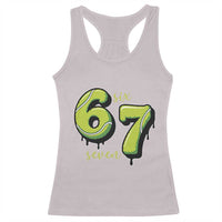 Six Seven Meme Tennis Lover Racerback Tank Top Gen Alpha Slang Gift - Wonder Print Shop