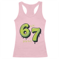 Six Seven Meme Tennis Lover Racerback Tank Top Gen Alpha Slang Gift - Wonder Print Shop