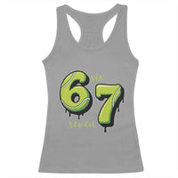 Six Seven Meme Tennis Lover Racerback Tank Top Gen Alpha Slang Gift - Wonder Print Shop