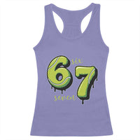 Six Seven Meme Tennis Lover Racerback Tank Top Gen Alpha Slang Gift - Wonder Print Shop