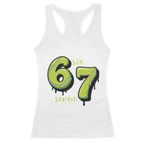 Six Seven Meme Tennis Lover Racerback Tank Top Gen Alpha Slang Gift - Wonder Print Shop