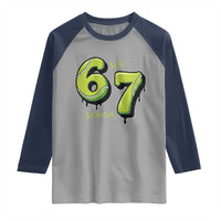 Six Seven Meme Tennis Lover Raglan Shirt Gen Alpha Slang Gift - Wonder Print Shop